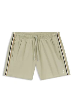 Swim shorts with signature stripe and logo