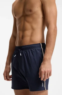 Swim shorts with signature stripe and logo
