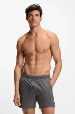 Swim shorts with signature stripe and logo
