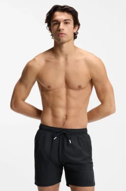 Swim shorts with signature stripe and logo
