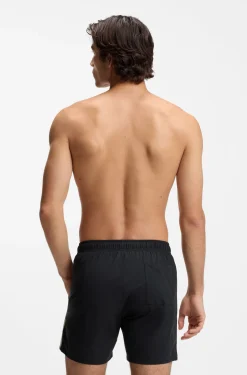 Swim shorts with signature stripe and logo