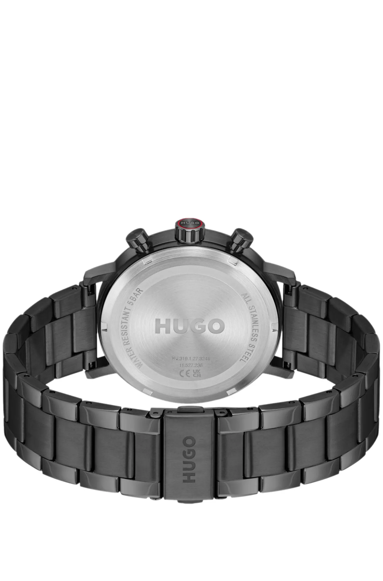 #Takeoff black-plated watch with black dial