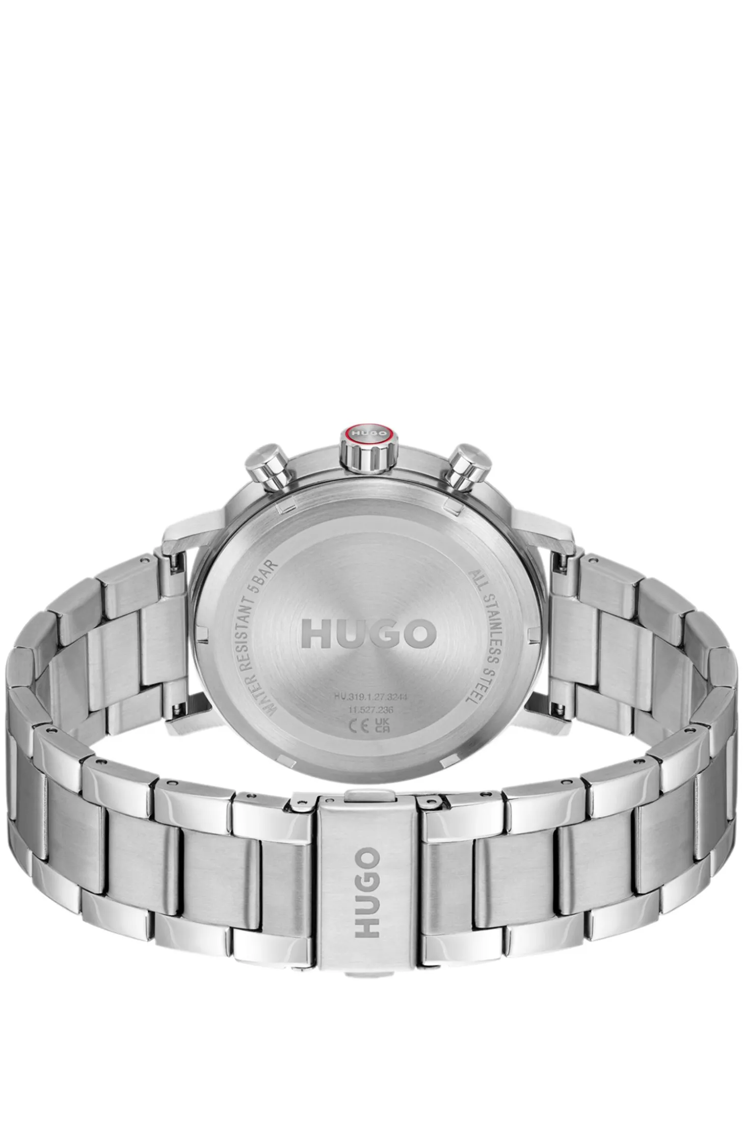 #Takeoff stainless-steel watch with blue dial