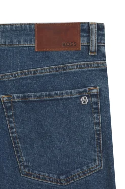 Tapered-fit jeans in comfort-stretch denim
