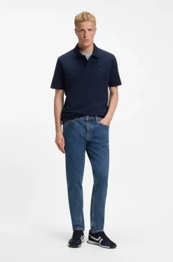 Tapered-fit jeans in comfort-stretch denim