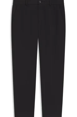 Tapered-fit trousers in cotton-blend jersey