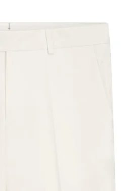 Tapered-fit trousers in easy-iron stretch-cotton poplin