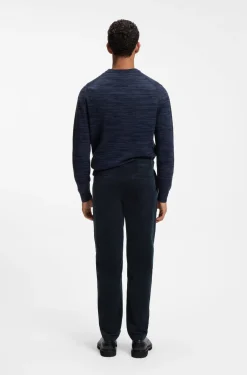 Tapered-fit trousers in stretch-cotton corduroy