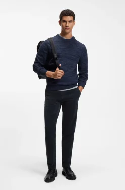 Tapered-fit trousers in stretch-cotton corduroy