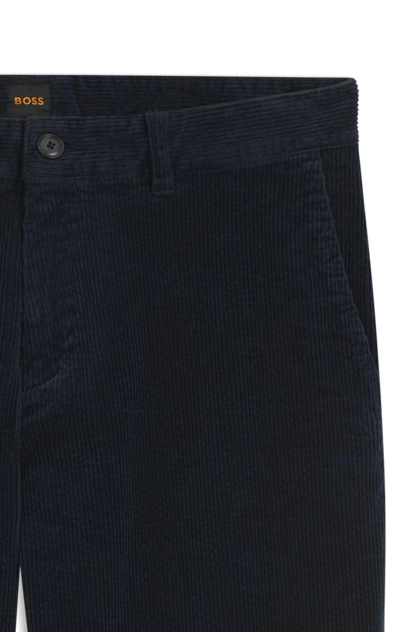 Tapered-fit trousers in stretch-cotton corduroy