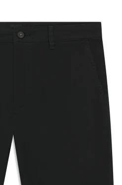 Tapered-fit trousers in stretch-cotton satin