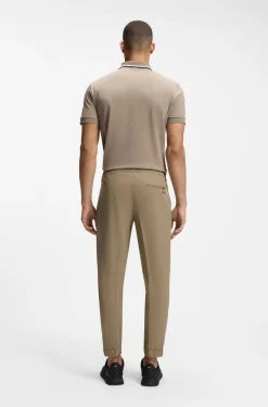 Tapered-fit trousers in water-repellent stretch fabric
