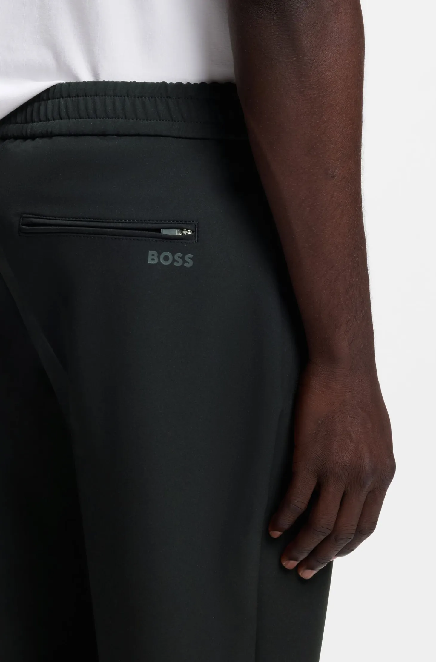 Tapered-fit trousers in water-repellent stretch fabric
