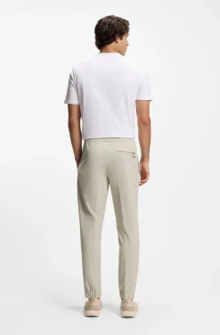 Tapered-fit trousers in water-repellent stretch fabric