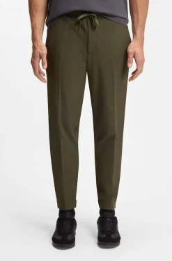 Tapered-fit trousers in water-repellent stretch fabric
