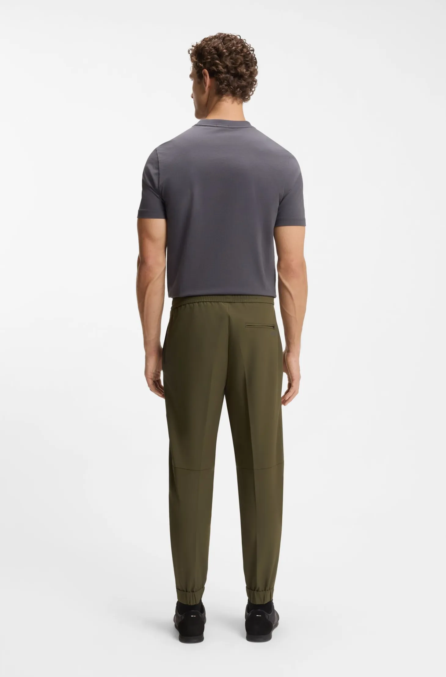 Tapered-fit trousers in water-repellent stretch fabric