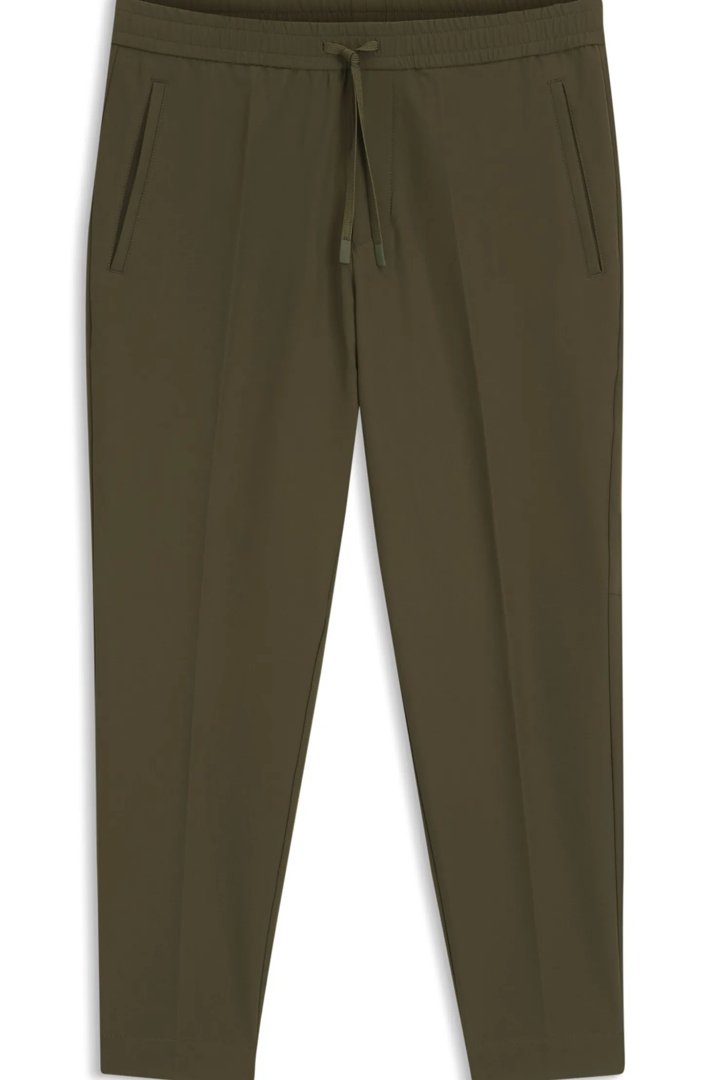 Tapered-fit trousers in water-repellent stretch fabric