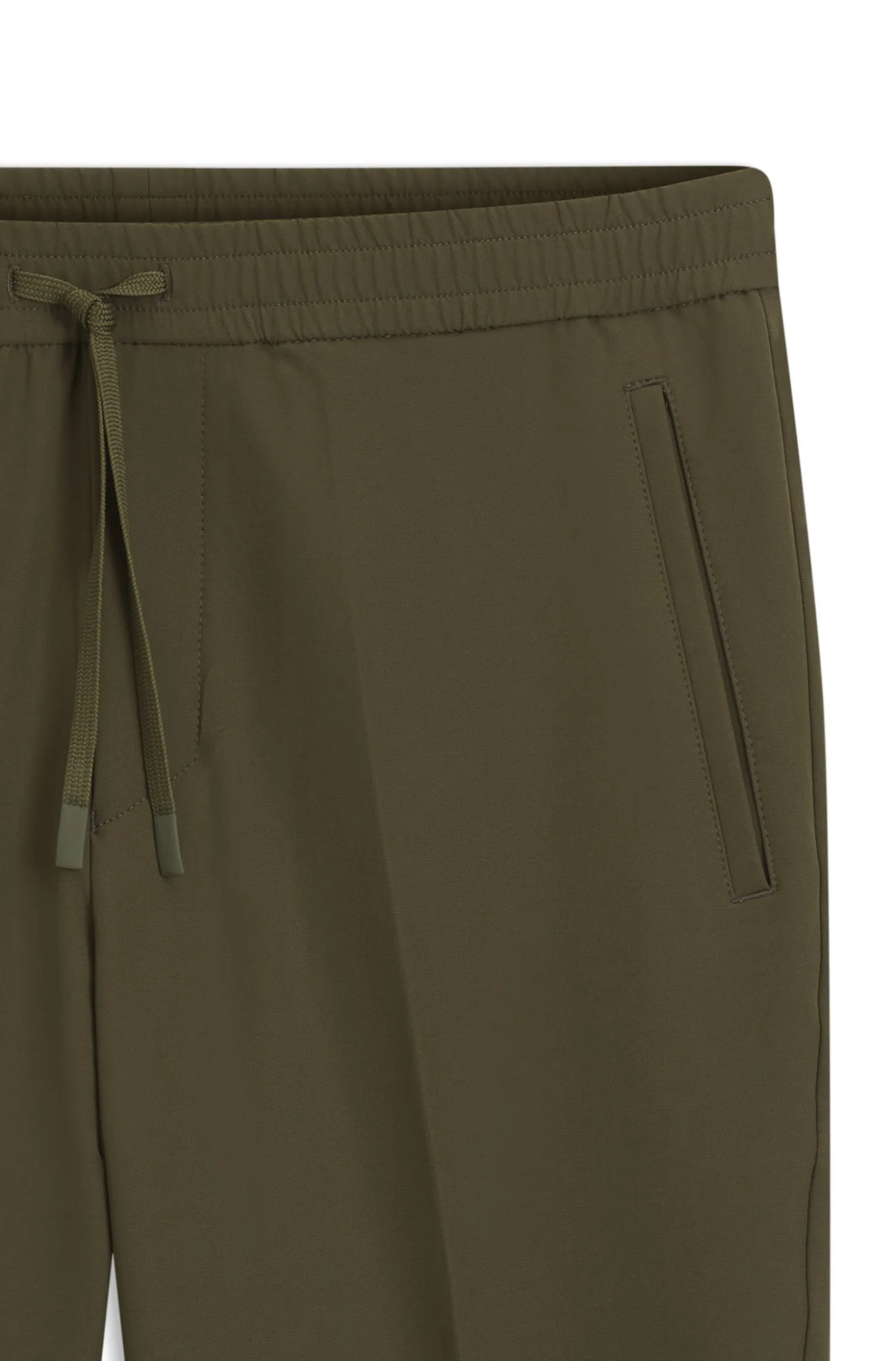 Tapered-fit trousers in water-repellent stretch fabric