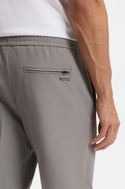 Tapered-fit trousers in water-repellent stretch fabric