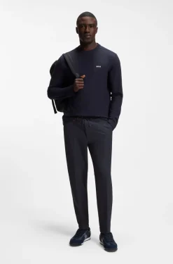 Tapered-fit trousers in water-repellent stretch fabric