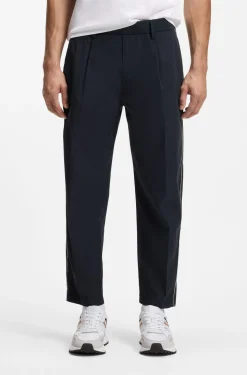 Tapered-fit trousers with water-repellent finish