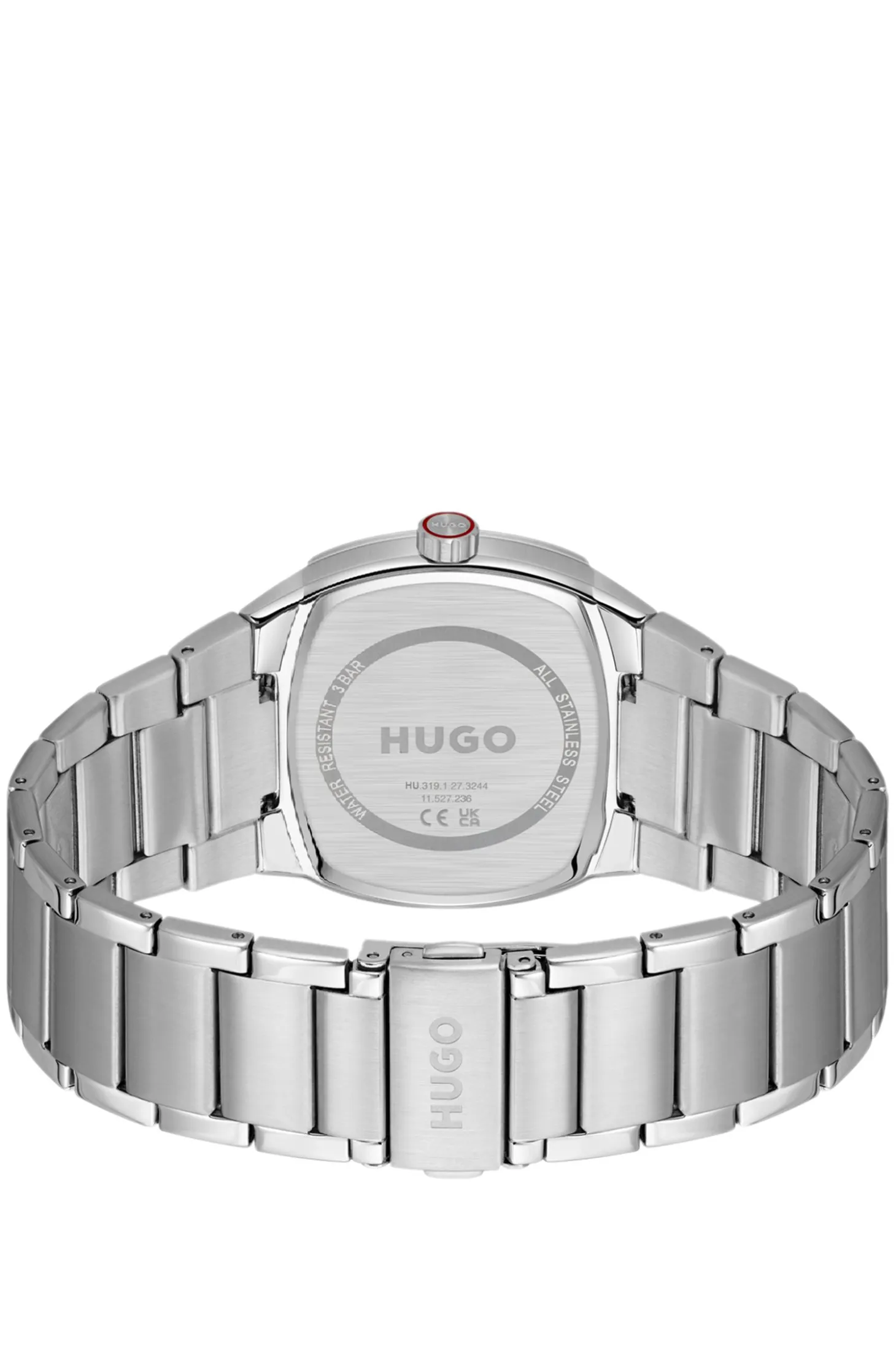 Telly stainless-steel watch with retro-inspired case