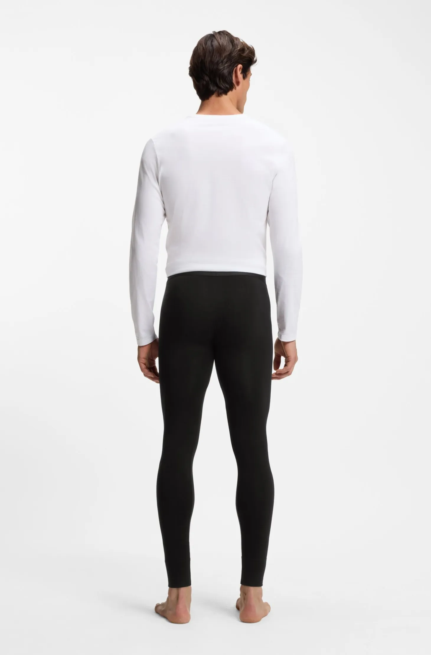 Thermal long johns with logo waistband
