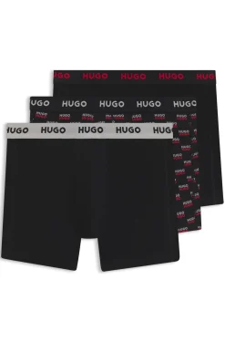 Three-pack boxer briefs in stretch cotton