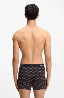 Three-pack boxer briefs in stretch cotton