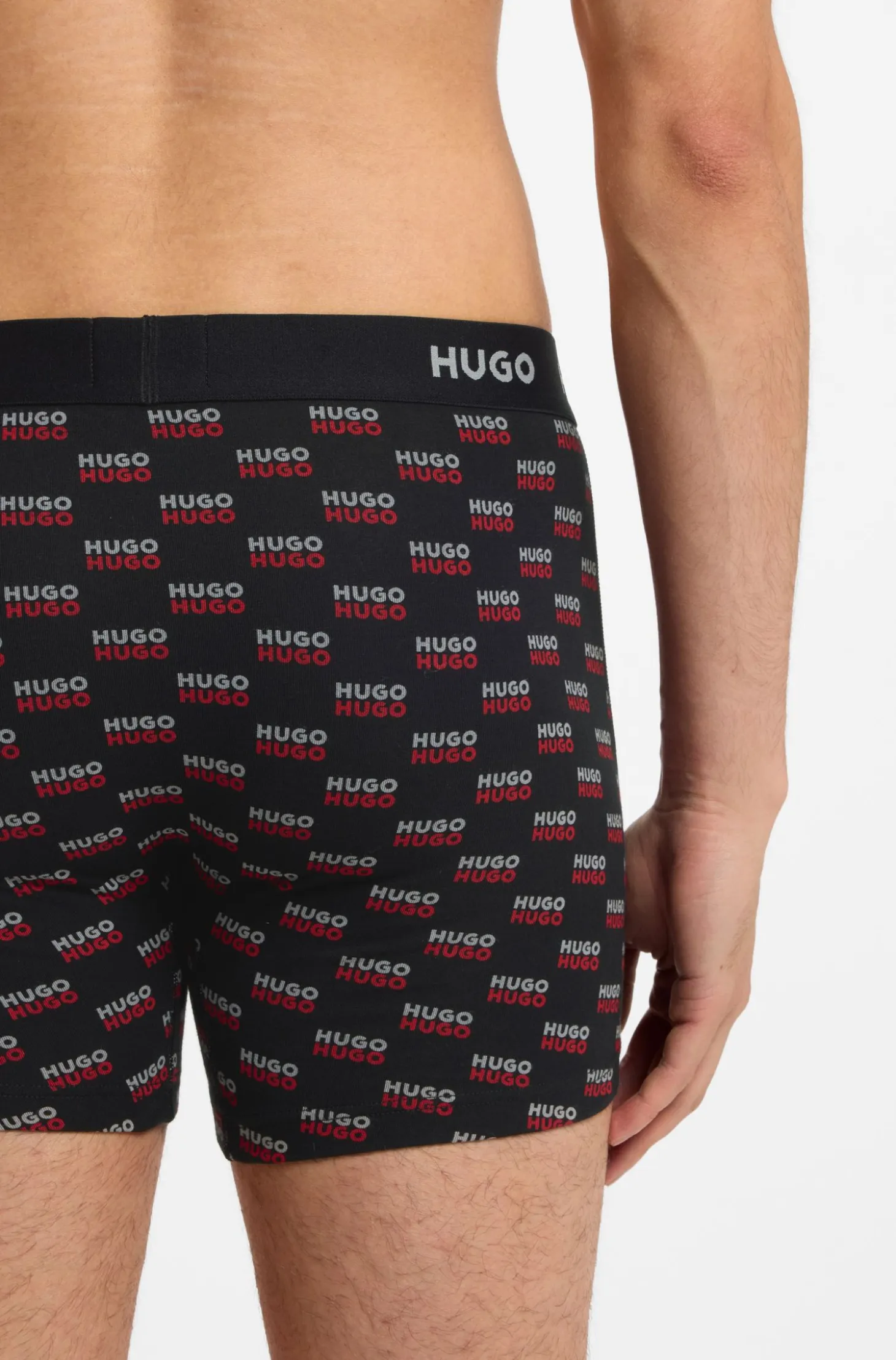 Three-pack boxer briefs in stretch cotton