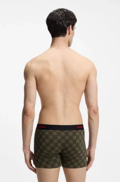 Three-pack boxer briefs in stretch cotton