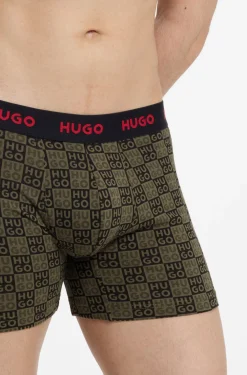 Three-pack boxer briefs in stretch cotton