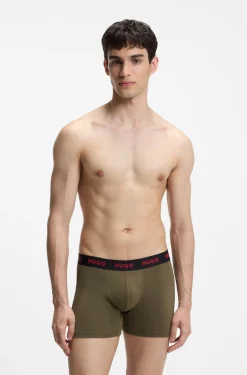 Three-pack boxer briefs in stretch cotton