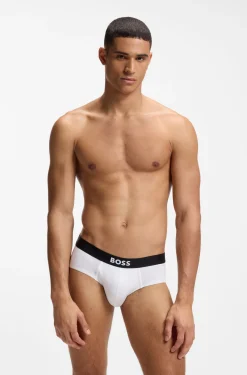 Three-pack low-rise briefs in stretch cotton