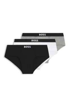 Three-pack low-rise briefs in stretch cotton