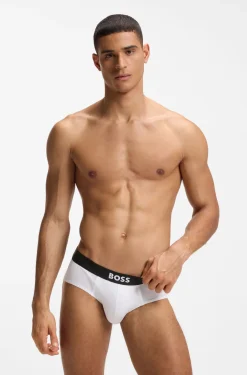 Three-pack low-rise briefs in stretch cotton