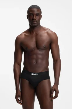 Three-pack low-rise briefs in stretch cotton
