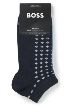 Three-pack of ankle-length socks