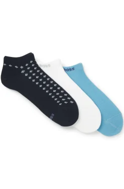 Three-pack of ankle-length socks