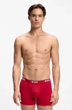Three-pack of boxer briefs in stretch cotton