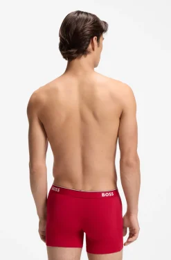 Three-pack of boxer briefs in stretch cotton