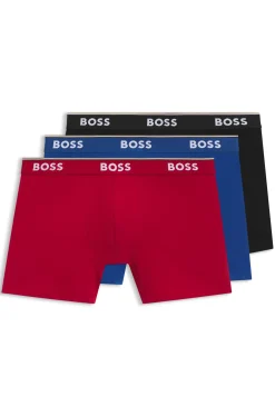 Three-pack of boxer briefs in stretch cotton