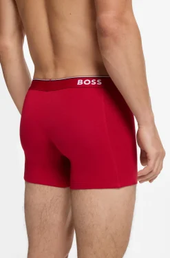 Three-pack of boxer briefs in stretch cotton