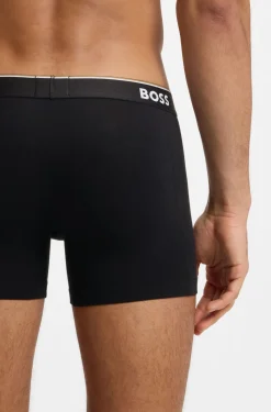 Three-pack of boxer briefs in stretch cotton