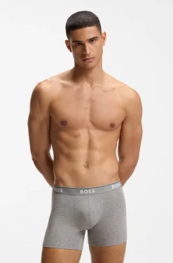 Three-pack of boxer briefs in stretch cotton