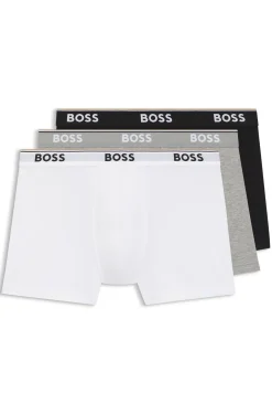 Three-pack of boxer briefs in stretch cotton