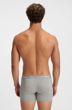 Three-pack of boxer briefs in stretch cotton