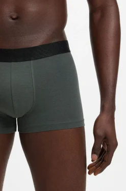 Three-pack of cotton-blend trunks