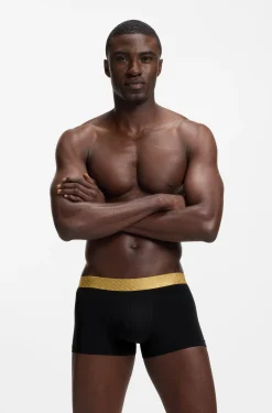 Three-pack of cotton-blend trunks