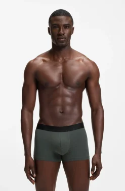 Three-pack of cotton-blend trunks